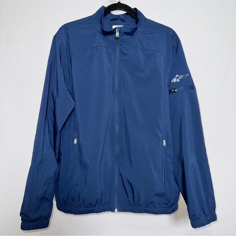 Greg Norman Collection Navy Golf‎ Windbreaker Size Large